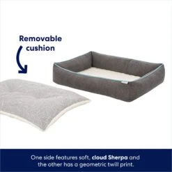 Frisco Sherpa Orthopedic Bolster Cat & Dog Bed -Frisco 144819 PT2. AC SS1800 V1682976333