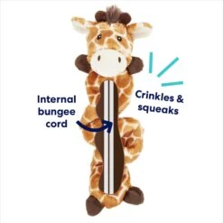 Frisco Giraffe Bungee Plush Squeaky Dog Toy -Frisco 152822 PT2. AC SS1800 V1686579683