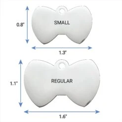 Frisco Stainless Steel Personalized Dog & Cat ID Tag, Bow Tie -Frisco 152997 PT6. AC SS1800 V1540562105