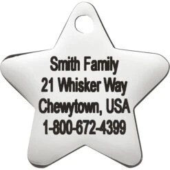 Frisco Stainless Steel Personalized Dog & Cat ID Tag, Star -Frisco 153017 PT3. AC SS1800 V1548964858