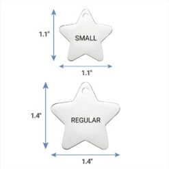 Frisco Stainless Steel Personalized Dog & Cat ID Tag, Star -Frisco 153017 PT6. AC SS1800 V1540562611