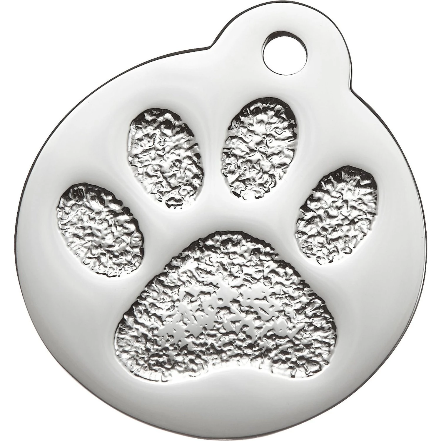 Frisco Stainless Steel Personalized Dog & Cat ID Tag, Paw Print 5 Frisco Stainless Steel Personalized Dog & Cat ID Tag, Paw Print - Image 3