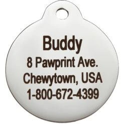 Frisco Stainless Steel Personalized Dog & Cat ID Tag, Paw Print 11 Frisco Stainless Steel Personalized Dog & Cat ID Tag, Paw Print -Frisco 153057 PT3. AC SS1800 V1548964916