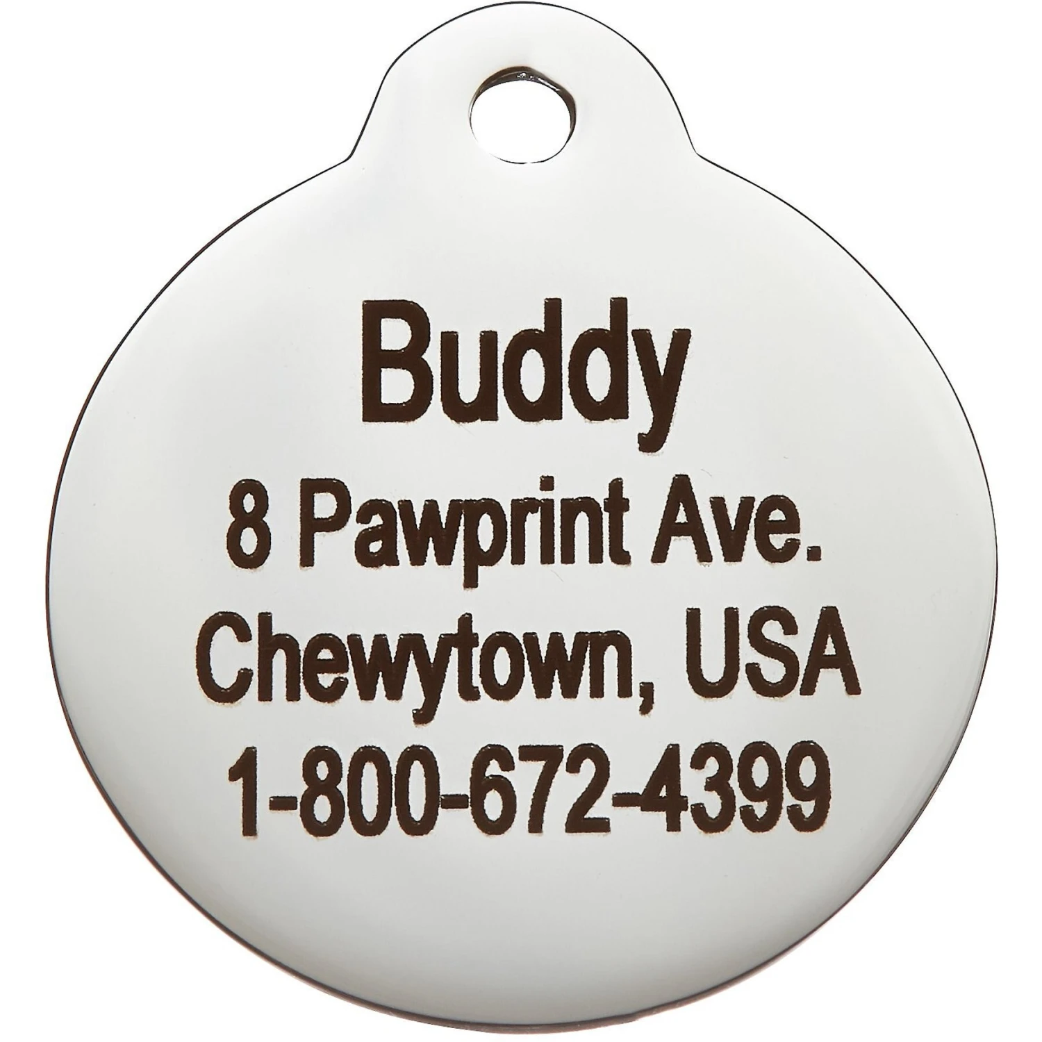 Frisco Stainless Steel Personalized Dog & Cat ID Tag, Paw Print 6 Frisco Stainless Steel Personalized Dog & Cat ID Tag, Paw Print - Image 4
