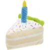 Frisco Birthday Cake Slice Plush Squeaky Dog Toy -Frisco 162906 Main. AC SS1800 V1565379460