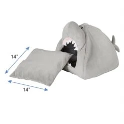 Frisco Novelty Shark Covered Cat & Dog Bed -Frisco 165339 PT4. AC SS1800 V1627578397