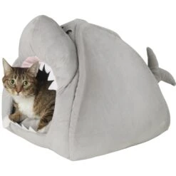 Frisco Novelty Shark Covered Cat & Dog Bed -Frisco 165339 PT5. AC SS1800 V1578443454