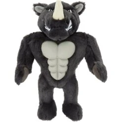 New Release 11 Frisco Rhino Muscle Plush Squeaky Dog Toy