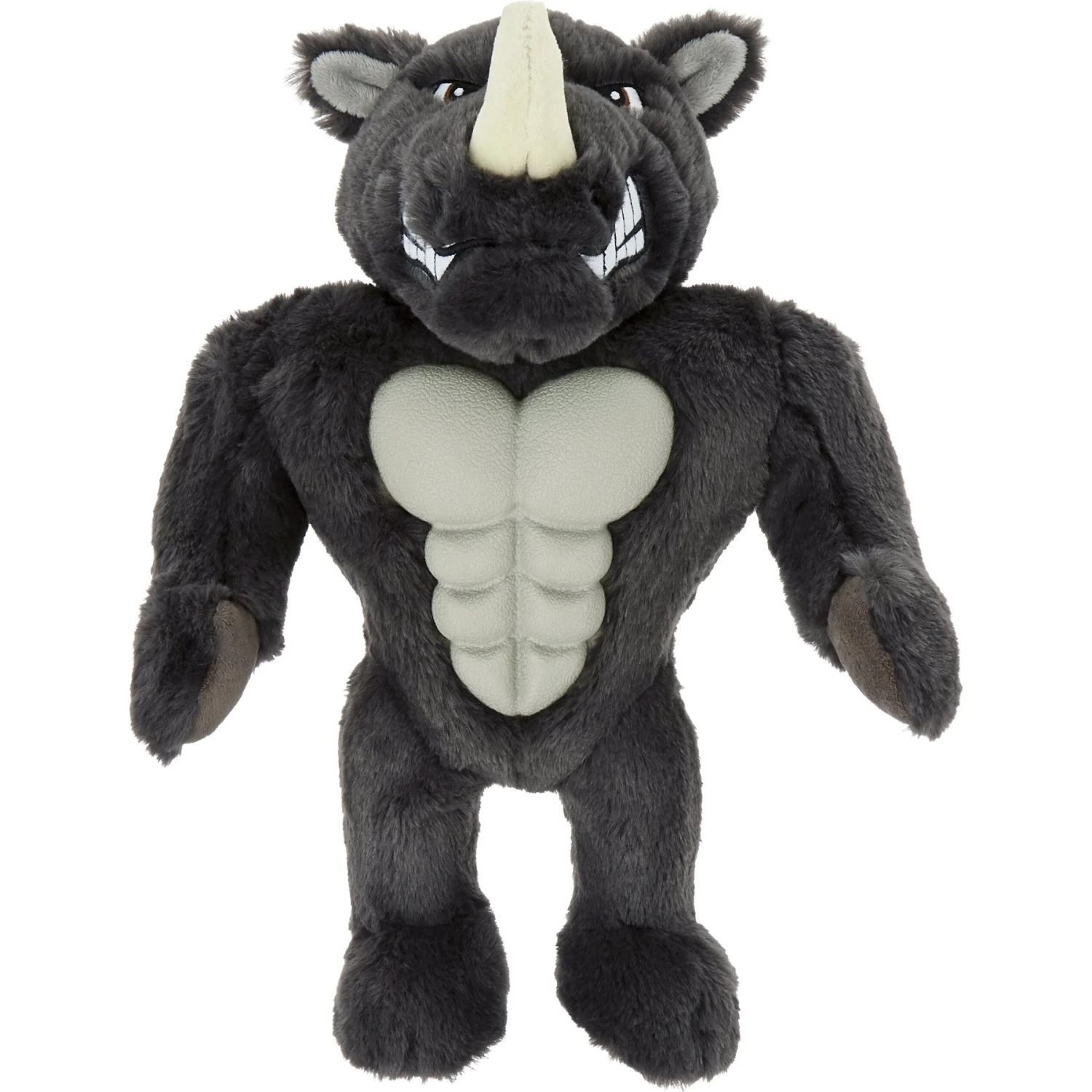 Frisco Rhino Muscle Plush Squeaky Dog Toy 3 Frisco Rhino Muscle Plush Squeaky Dog Toy