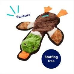 Frisco Mallard Stuffing-Free Flat Plush Squeaky Dog Toy -Frisco 174731 PT2. AC SS1800 V1686579090