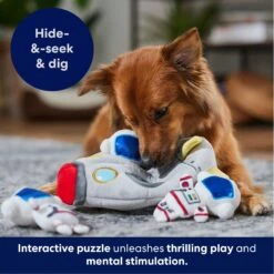 Frisco Rocket Ship Hide & Seek Puzzle Plush Squeaky Dog Toy -Frisco 174753 PT4. AC SS1800 V1695670750