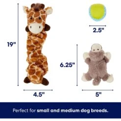 Frisco Jungle Pals Plush & Rope Variety Pack Dog Toy 8 Frisco Jungle Pals Plush & Rope Variety Pack Dog Toy -Frisco 177819 PT1. AC SS1800 V1686579567