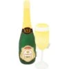 Frisco Champagne & Flute Plush Squeaky Dog Toy -Frisco 183243 Main. AC SS1800 V1573748286