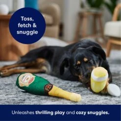 Frisco Champagne & Flute Plush Squeaky Dog Toy -Frisco 183243 PT4. AC SS1800 V1695748410