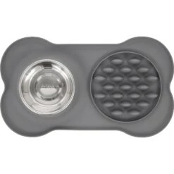 Frisco Silicone Slow Feeder Mat With Stainless Steel Bowl 12 Frisco Silicone Slow Feeder Mat With Stainless Steel Bowl -Frisco 215983 PT3. AC SS1800 V1591020073