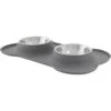 Frisco Silicone Stainless Steel Double Diner Dog & Cat Bowl -Frisco 215990 MAIN. AC SS1800 V1591020093