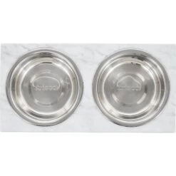 Frisco Marble Print Stainless Steel Double Elevated Dog Bowl -Frisco 216017 PT3. AC SS1800 V1591020397