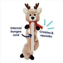Frisco Holiday Reindeer Bungee Plush Squeaky Dog Toy 9 Frisco Holiday Reindeer Bungee Plush Squeaky Dog Toy -Frisco 228555 PT2. AC SS1800 V1694809545