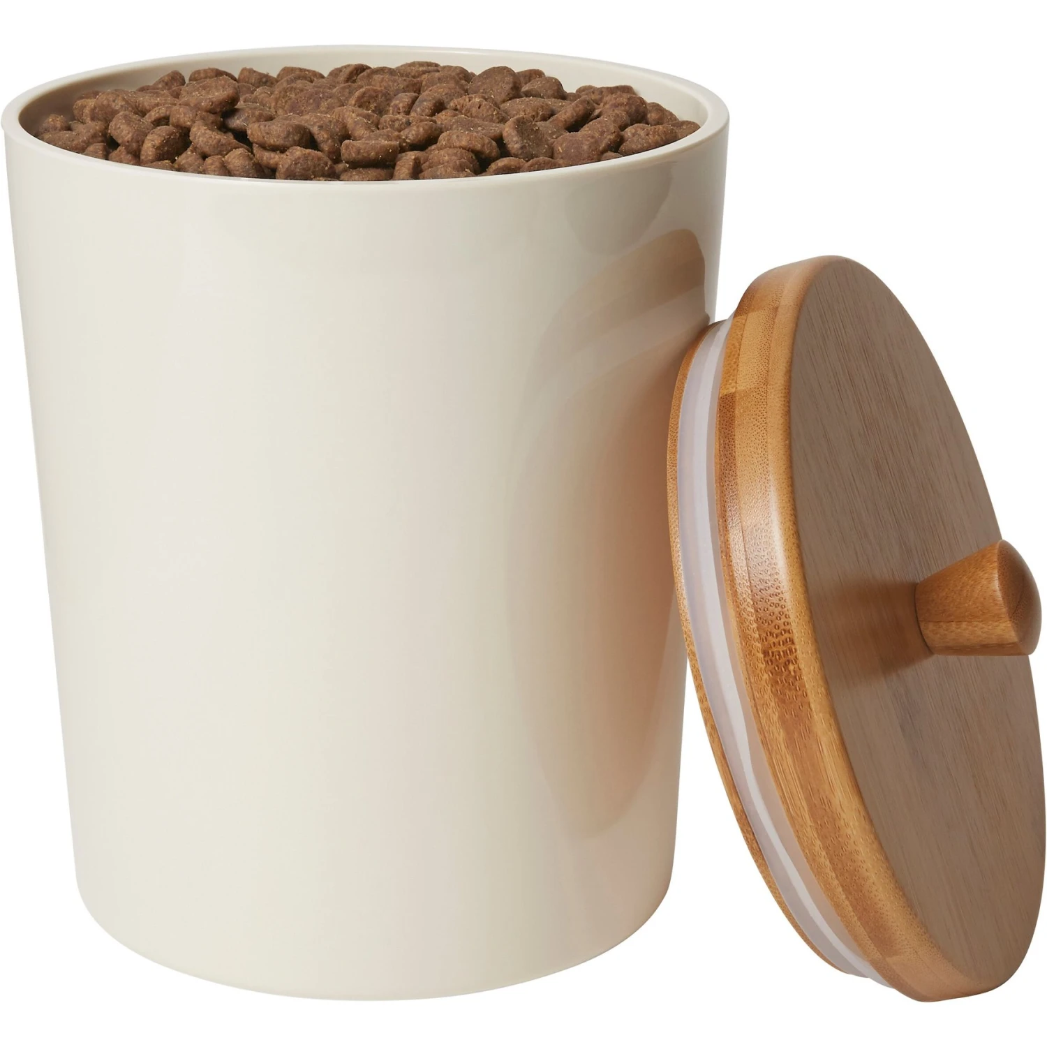 Frisco Melamine Dog & Cat Treat Jar With Bamboo Lid 4 Frisco Melamine Dog & Cat Treat Jar With Bamboo Lid - Image 2
