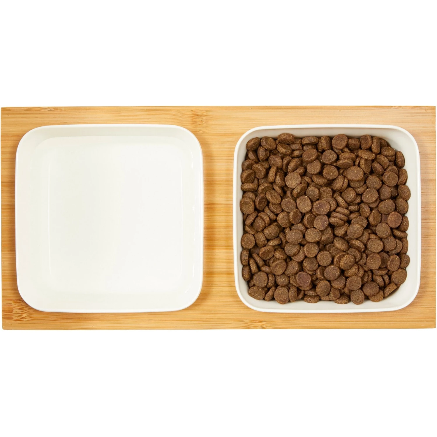 Frisco Square Melamine Dog & Cat Bowl Set With Bamboo Stand 6 Frisco Square Melamine Dog & Cat Bowl Set With Bamboo Stand - Image 4