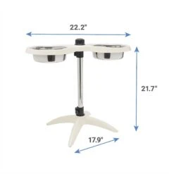 Frisco Adjustable Stainless Steel Double Elevated Dog Bowls 14 Frisco Adjustable Stainless Steel Double Elevated Dog Bowls -Frisco 232097 PT6. AC SS1800 V1605747106