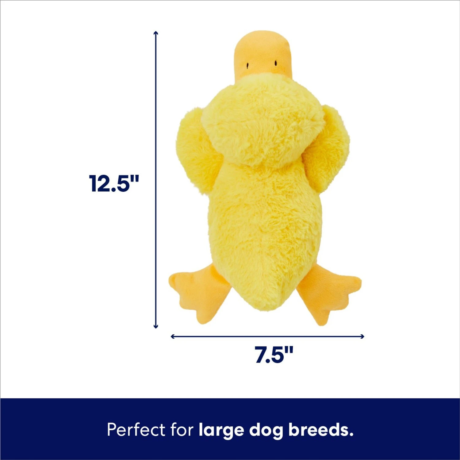 Frisco Duck Plush Squeaky Dog Toy 4 Frisco Duck Plush Squeaky Dog Toy - Image 2