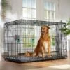Frisco Heavy Duty Enhanced Lock Double Door Fold & Carry Wire Dog Crate & Mat Kit 2 Frisco Heavy Duty Enhanced Lock Double Door Fold & Carry Wire Dog Crate & Mat Kit -Frisco 233736 MAIN. AC SS1800 V1667229247
