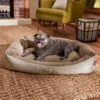 Frisco Rectangular Personalized Bolster Dog Bed W/Removable Cover, Beige, Large 1 Frisco Rectangular Personalized Bolster Dog Bed W/Removable Cover, Beige, Large -Frisco 234948 MAIN. AC SS1800 V1600207345