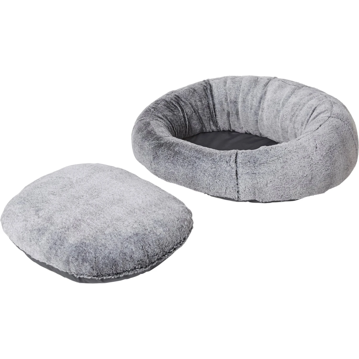 Frisco Plush Camel Back Donut Bolster Cat & Dog Bed 7 Frisco Plush Camel Back Donut Bolster Cat & Dog Bed - Image 5