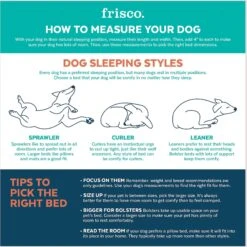 Frisco Orthopedic Chaise Pillow Dog Bed W/Removable Cover -Frisco 235032 PT3. AC SS1800 V1633988172