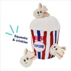 Frisco Zoomies & Chill Popcorn Hide & Seek Puzzle Plush Squeaky Dog Toy -Frisco 241679 PT3. AC SS1800 V1695748440