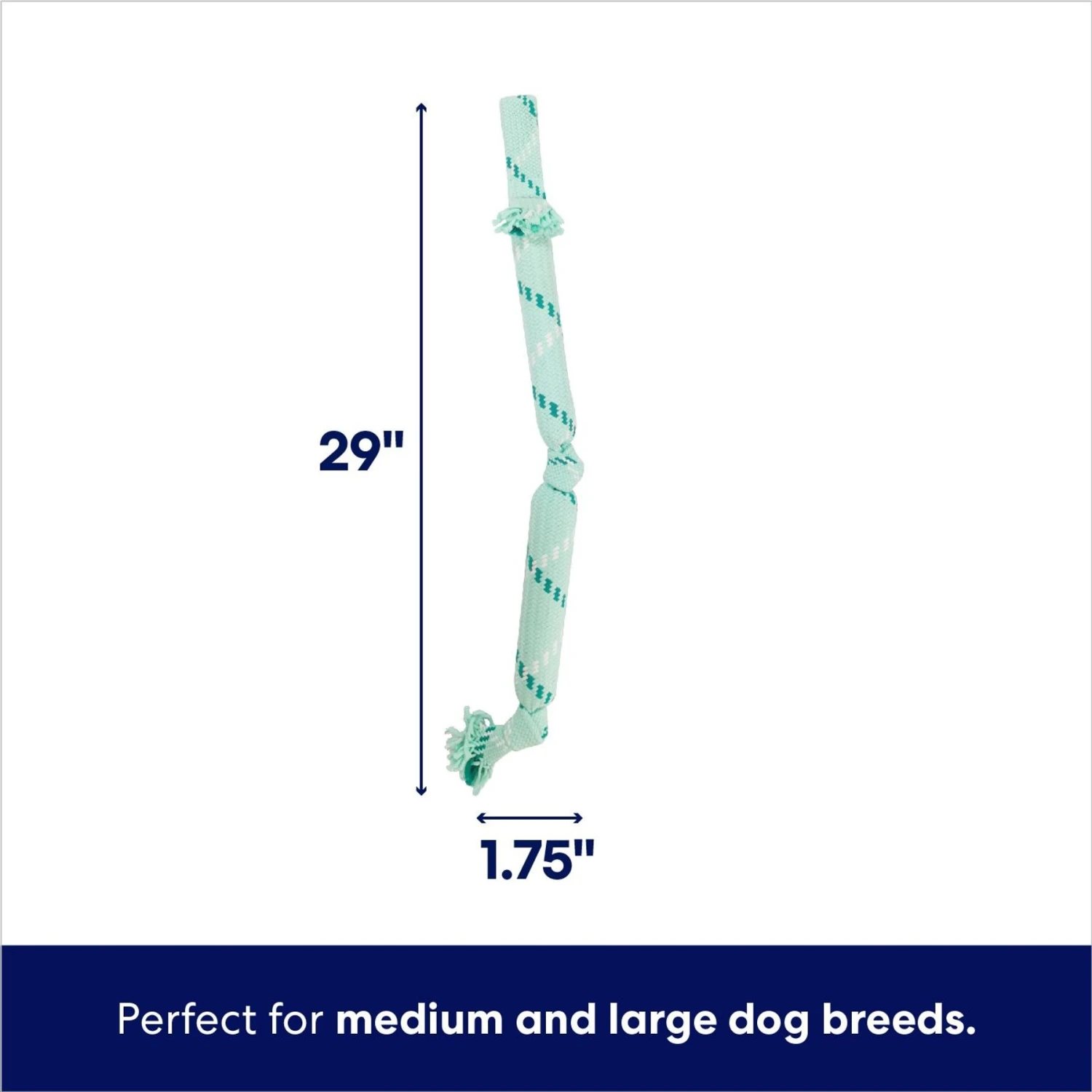 Frisco Double Fun Rope Crinkle Fetch Dog Toy 4 Frisco Double Fun Rope Crinkle Fetch Dog Toy - Image 2
