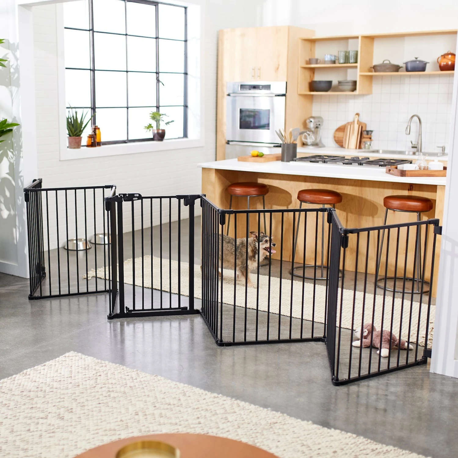 Frisco Steel 8-Panel Configurable Dog Gate & Playpen 3 Frisco Steel 8-Panel Configurable Dog Gate & Playpen