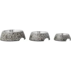 Frisco Black Marble Design Stainless Steel Dog & Cat Bowl -Frisco 253048 PT6. AC SS1800 V1616526399