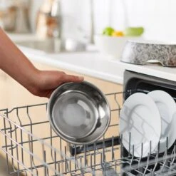 Frisco Black Marble Design Stainless Steel Dog & Cat Bowl -Frisco 253048 PT7. AC SS1800 V1616526752