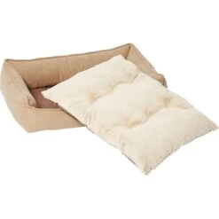 Frisco Faux Felt Flange Edge Bolster Cat & Dog Bed -Frisco 255166 PT2. AC SS1800 V1616011910