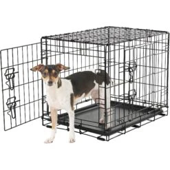 Frisco Fold & Carry Double Door Collapsible Wire Dog Crate & Frisco Gray Basket Weave Dog Crate Mat 7 Frisco Fold & Carry Double Door Collapsible Wire Dog Crate & Frisco Gray Basket Weave Dog Crate Mat -Frisco 255477 PT2. AC SS1800 V1604096794