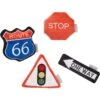 Frisco Road Trip Traffic Signs Plush Squeaky Dog Toy, 4 Count -Frisco 262016 MAIN. AC SS1800 V1618598249