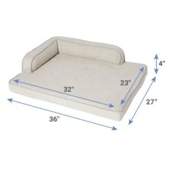 Frisco Faux Linen Corner Personalized Bolster Dog Bed W/Removable Cover 10 Frisco Faux Linen Corner Personalized Bolster Dog Bed W/Removable Cover -Frisco 262158 PT1. AC SS1800 V1615589587