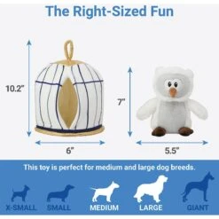 Frisco Magic Owl & Cage 2-in-1 Plush Squeaky Dog Toy -Frisco 265592 PT1. AC SS1800 V1623352139