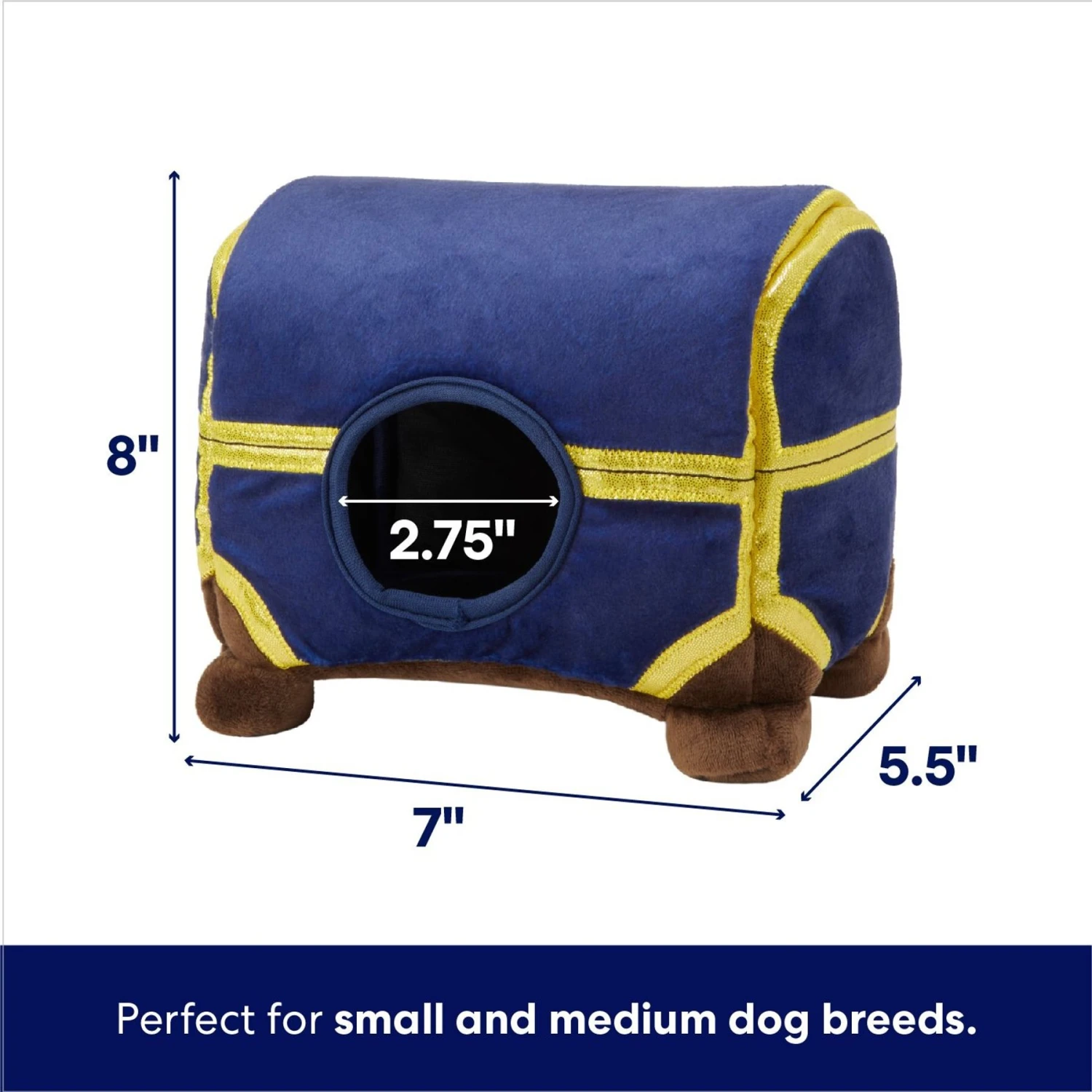 Frisco Magic Chest Hide & Seek Puzzle Plush Squeaky Dog Toy 4 Frisco Magic Chest Hide & Seek Puzzle Plush Squeaky Dog Toy - Image 2