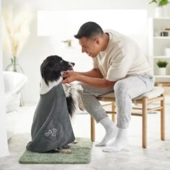 Frisco Embroidered Pawprint Microfiber Dog Bath Cape Towel 13 Frisco Embroidered Pawprint Microfiber Dog Bath Cape Towel -Frisco 269038 PT5. AC SS1800 V1624552976