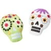 Frisco Halloween Day Of The Dead Sugar Skull Plush Squeaky Dog Toy, 2 Count -Frisco 270443 MAIN. AC SS1800 V1624071211