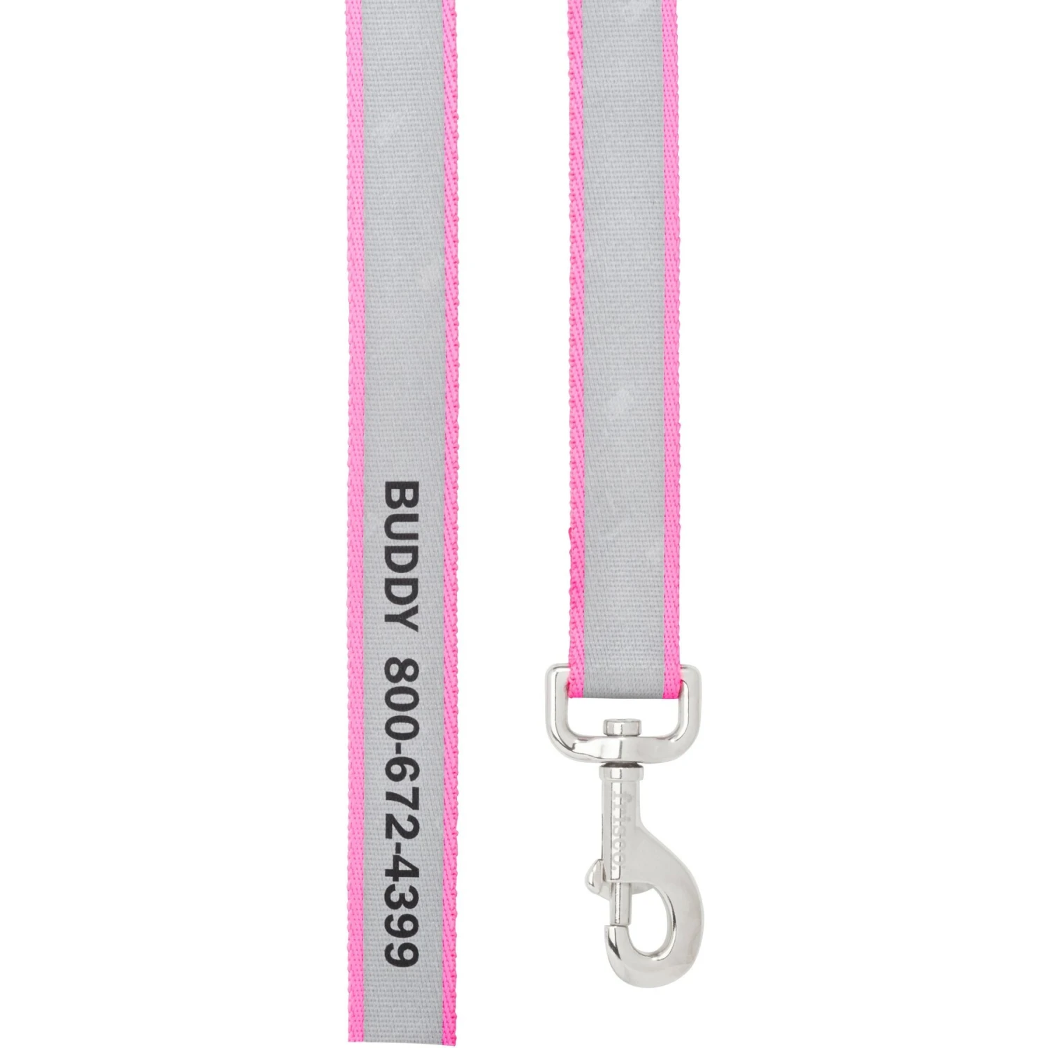Frisco Solid Polyester Personalized Reflective Dog Leash 4 Frisco Solid Polyester Personalized Reflective Dog Leash - Image 2