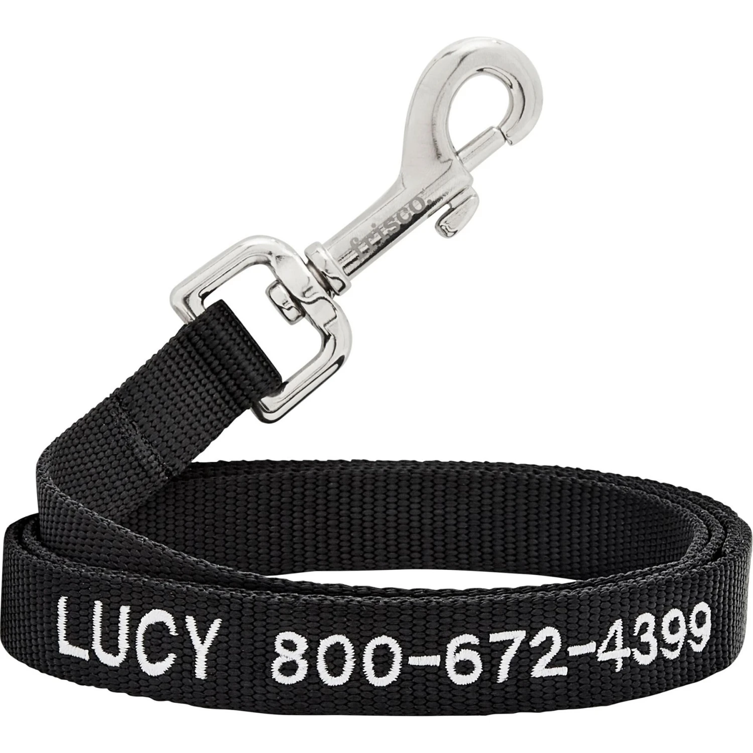 Frisco Solid Nylon Personalized Dog Leash 3 Frisco Solid Nylon Personalized Dog Leash