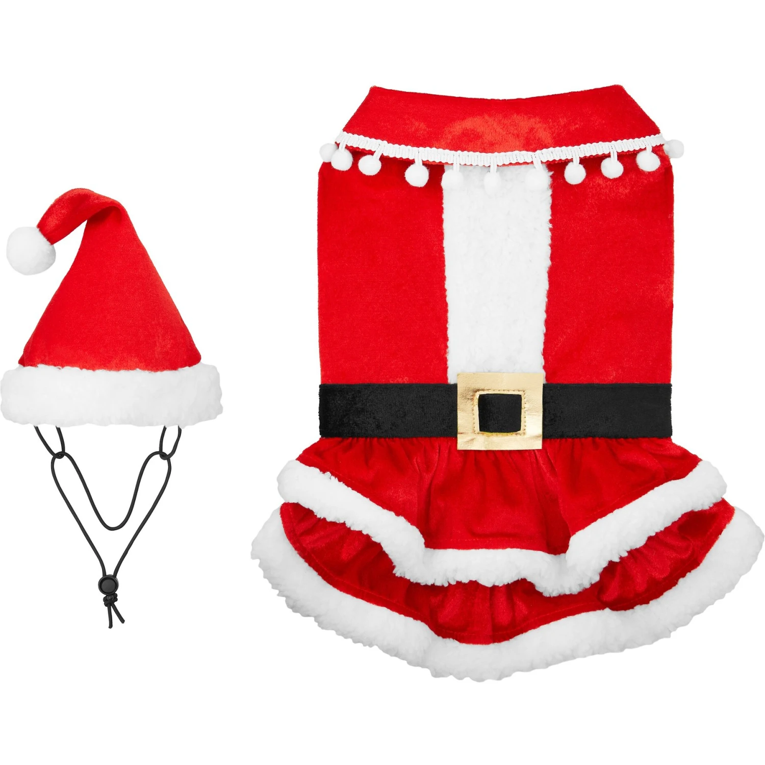Frisco Mrs. Claus Dog & Cat Costume 6 Frisco Mrs. Claus Dog & Cat Costume - Image 4