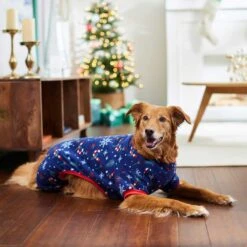 Frisco Snowy Nights Dog & Cat Cozy Polar Fleece PJs -Frisco 276448 PT5. AC SS1800 V1637672189