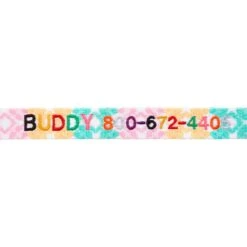 Frisco Pastel Tie Dye Polyester Personalized Dog Collar -Frisco 280770 PT2. AC SS1800 V1621540643