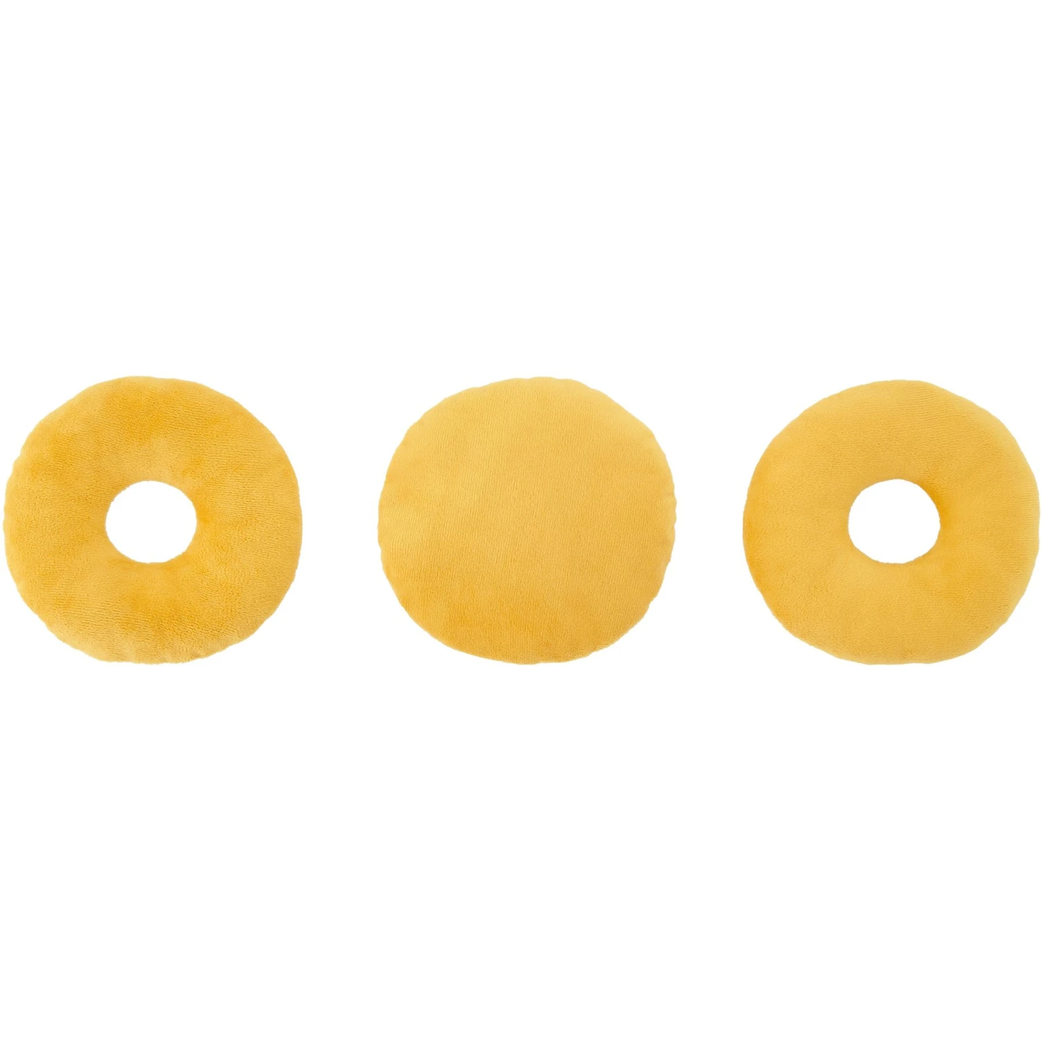 Frisco Fall Maple Bacon Donuts Plush Squeaky Dog Toy, 3 Count 4 Frisco Fall Maple Bacon Donuts Plush Squeaky Dog Toy, 3 Count - Image 2