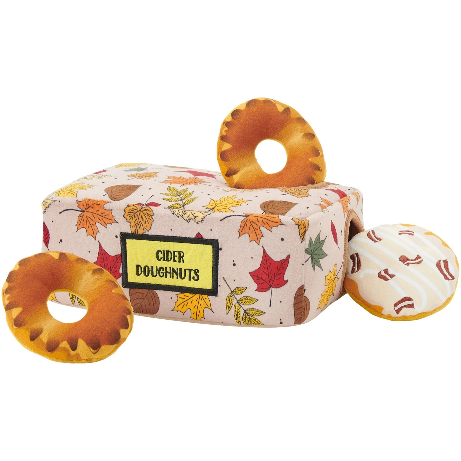 Frisco Fall Box Of Donuts Hide & Seek Puzzle Plush Squeaky Dog Toy 3 Frisco Fall Box Of Donuts Hide & Seek Puzzle Plush Squeaky Dog Toy